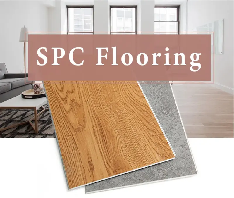 8mm Plastic Marble SPC Flooring Tiles